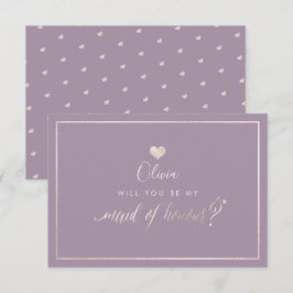 PixDezines Iridescent  Rosa, Maid of honor Inbjudningar