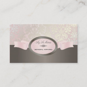 PixDezines Isabella Damask/DIY/rosa+tianium Visitkort