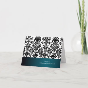 PixDezines Isabella Damask, teal Kort