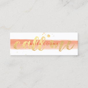 PixDezines kallar mig dazzled faux guld Mini Visitkort