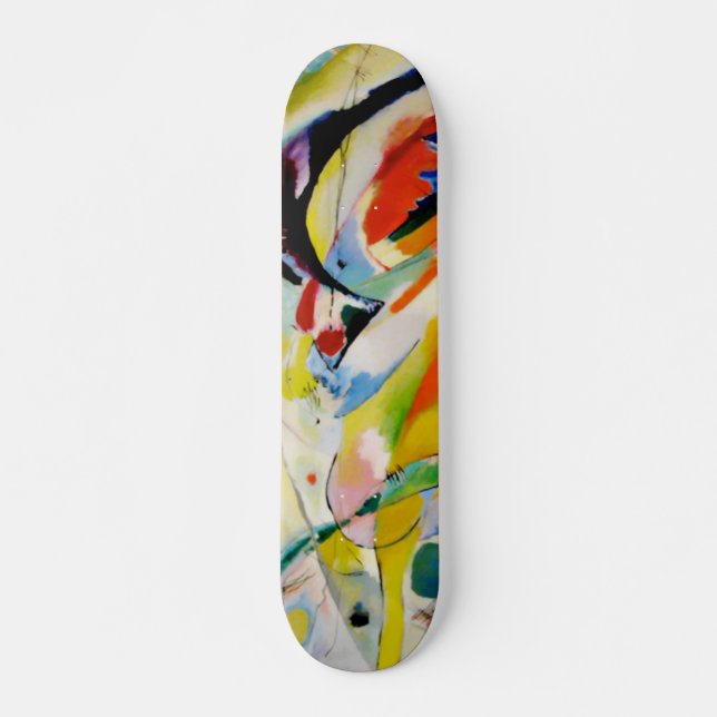 PixDezines Kandinsky 1914/abstrakt vägg panel Skateboard Bräda 20 Cm (Framsida)