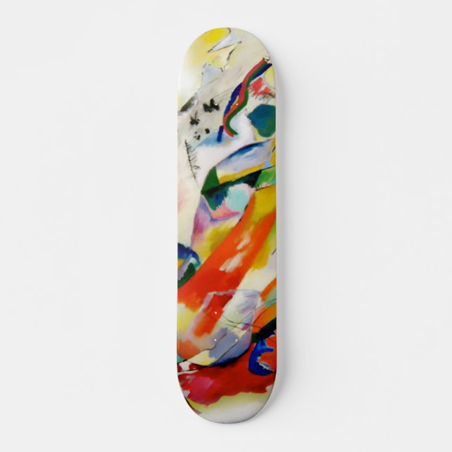 PixDezines Kandinsky 1914/abstrakt vägg panel Skateboard Bräda 21,5 Cm (Framsida)