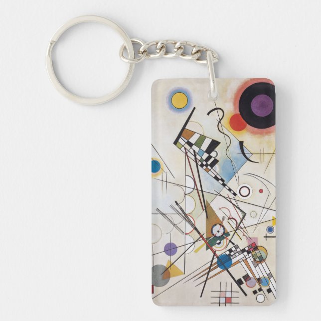 PixDezines Kandinsky 1923 Komposition VIII Nyckelring (Framsidan)