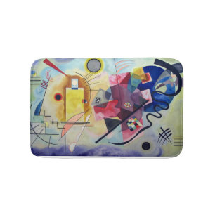 PixDezines Kandinsky 1925/gult/röd/blå Badrumsmatta