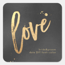 PixDezines Kärlek, faux guld Charcol