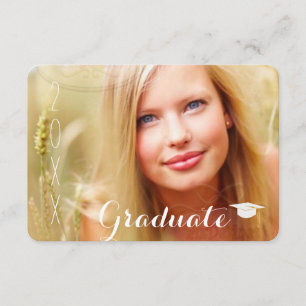 PixDezines keps/2018 Grads/diy teckensnitt Inbjudningar