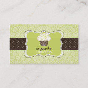 PixDezines Keylime cupcake/pâtisserie Visitkort