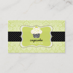PixDezines Keylime cupcake/pâtisserie Visitkort