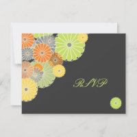 PixDezines Kiku (krysanthemum) RSVP kräver 5 x 7