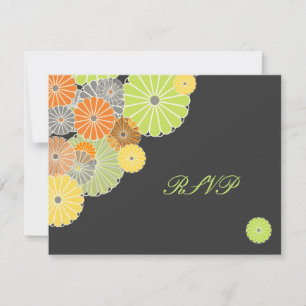 PixDezines Kiku (krysanthemum) RSVP kräver 5 x 7 OSA Kort