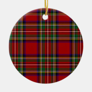 PixDezines klan stewart tartan Julgransprydnad Keramik