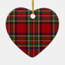 PixDezines klan stewart tartan Julgransprydnad Keramik