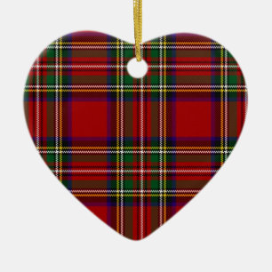 PixDezines klan stewart tartan Julgransprydnad Keramik
