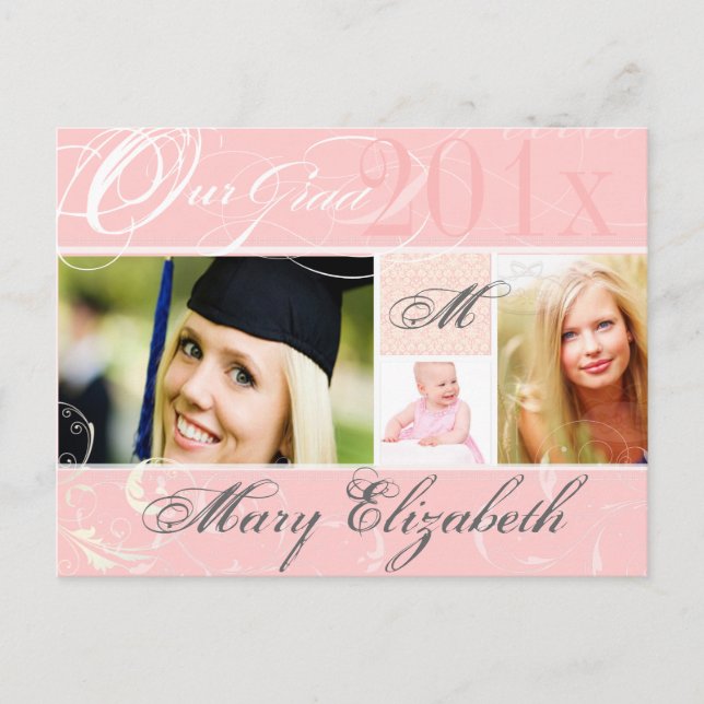 PixDezines-klass 2012/swirls/DIY färg+typsnitt Meddelande Vykort (Framsida)