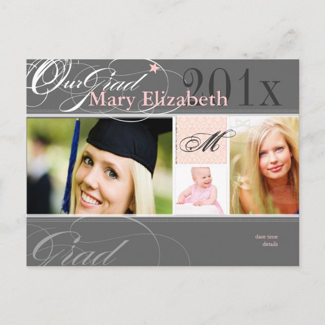 PixDezines-klass 2012/swirls/DIY färg+typsnitt Meddelande Vykort (Framsida)