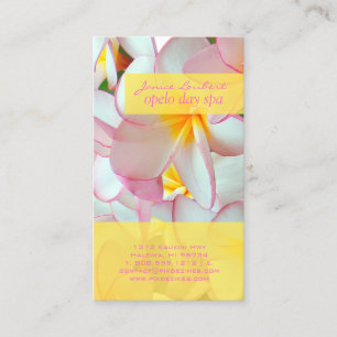 PixDezines KONA ROSA PLUMERIAS Visitkort