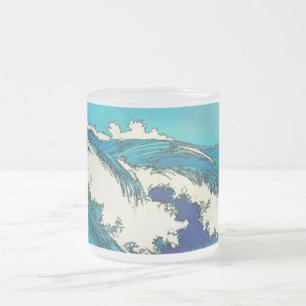 PixDezines konen uehara havsvågor, 上原 Frostad Glasmugg
