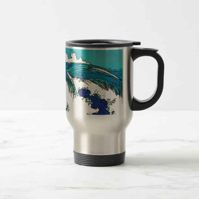 PixDezines konen uehara oceanen vågar, 上 原 Resemugg (Höger)