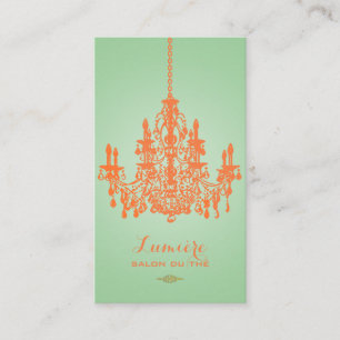 PixDezines korallorange takkrona/DIY-färg Visitkort