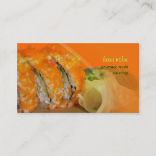 PixDezines Krustad Masago Sushi Visitkort