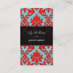 PixDezines la paloma Damask/DIY-bakgrund Visitkort