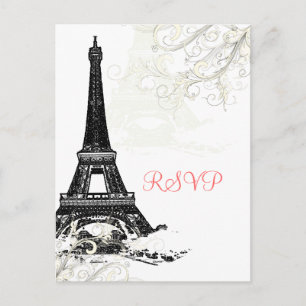 PixDezines la Toureiffel/paris Inbjudan Vykort