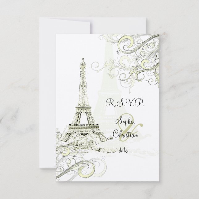 PixDezines la Toureiffel/paris OSA Kort (Framsida)
