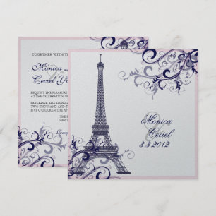 PixDezines la touring eiffel/paris Inbjudningar