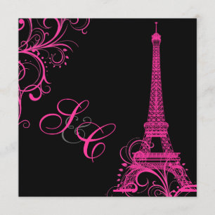 PixDezines la touring eiffel/paris Inbjudningar