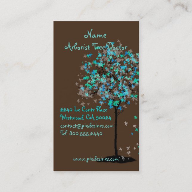 PixDezines-landskapslandskapare/träd-trimmare/DIY  Visitkort (Framsida)