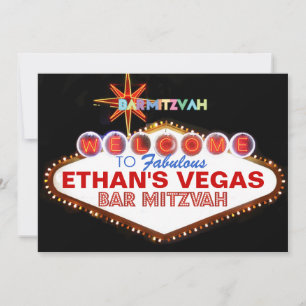 PixDezines las vegas bar mitzvah Inbjudningar