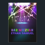 PixDezines laser-/neonljus bar mitzvah Inbjudningar<br><div class="desc">PixDezines laserljus / neonljus / skylt bar mitzvah-inbjudningar..</div>
