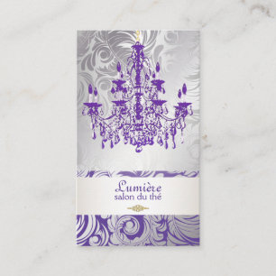 PixDezines lavender lila chandelier/DIY färg Visitkort