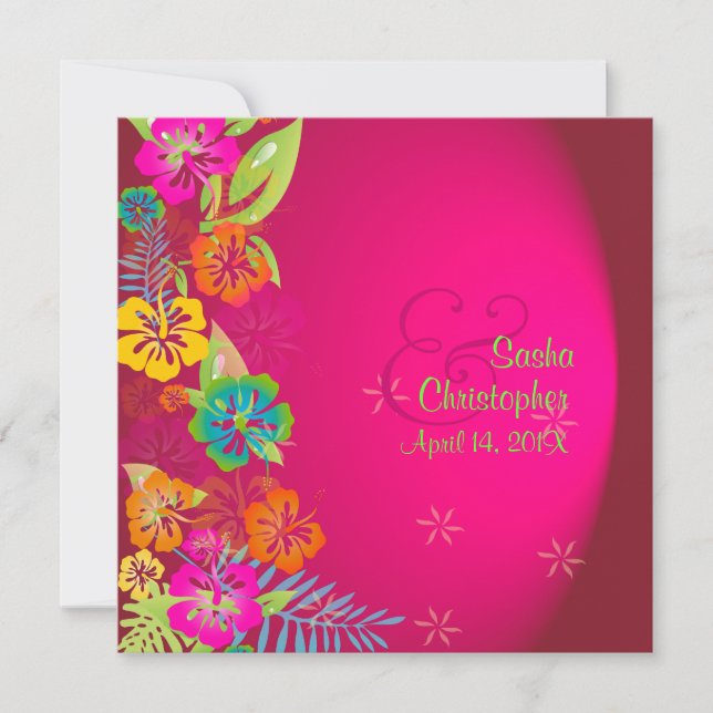 PixDezines Leis/Luau/hibiscus Inbjudningar (Framsida)