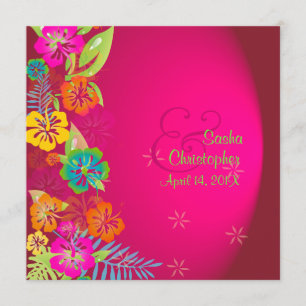 PixDezines Leis/Luau/hibiskus Inbjudningar