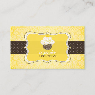 PixDezines lemon zest cupaka/pâtisserie Visitkort