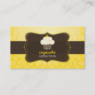 PixDezines lemon zest cupcoa/pâtisserie Visitkort
