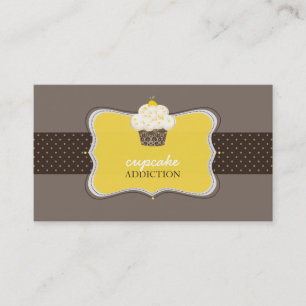 PixDezines lemon zest cupcoa/pâtisserie Visitkort