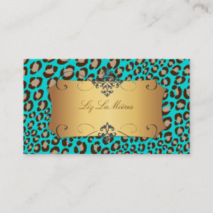 PixDezines Leopard spots / DIY background färg!! Visitkort