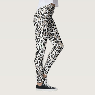 PixDezines Leopardutskrift/Silverton Leggings
