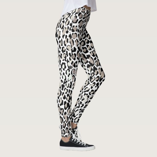PixDezines Leopardutskrift/Silverton Leggings (Höger)