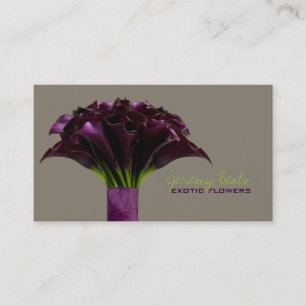 PixDezines lila calla/diy-bakgrund färg Visitkort