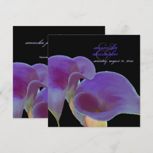 PixDezines lila calla lilies/diy Inbjudningar