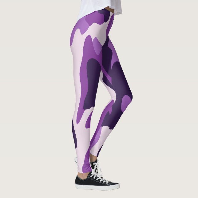 PixDezines Lila Camo Leggings (Höger)