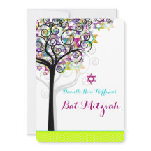 PixDezines livets träd Bat mitzvah/dyy-bakgrund