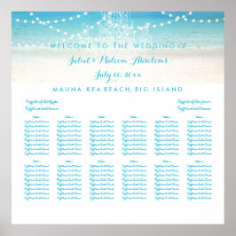 PixDezines Ljuskrona/Strand/Placeringsplan Poster