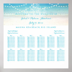 PixDezines Ljuskrona/Strand/Placeringsplan Poster