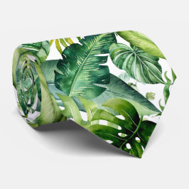 PixDezines Lush Greenery Tropical Foliage Neck Tie Slips