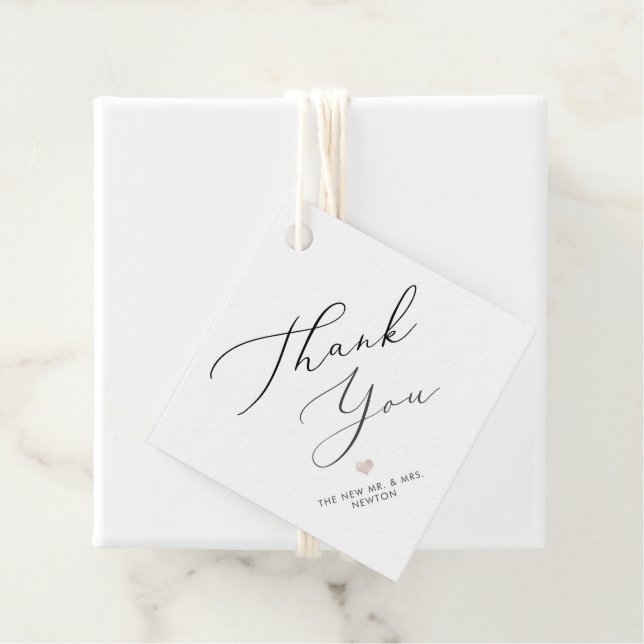 PixDezines Luxe Calligraphy-Tack Gåvor Etiketter (På plats)