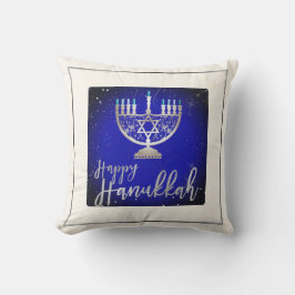 PixDezines Lycklig Hanukkah|Menorah Kudde